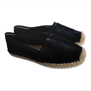 Karl Lagerfeld Paris Espadrilles Loafers 9M Women Black Comfort Shoes New